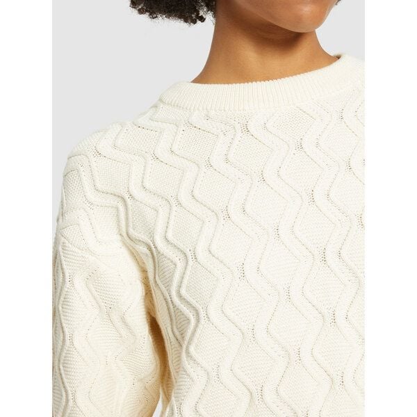 KnowledgeCotton Apparel Crew Neck Pullover Cable aus Bio-Baumwolle von KnowledgeCotton Apparel