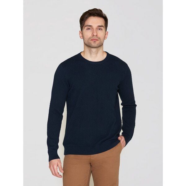 KnowledgeCotton Apparel Crewneck Strickpullover VAGN aus Bio-Baumwolle - ROC/GOTS/Vegan von KnowledgeCotton Apparel