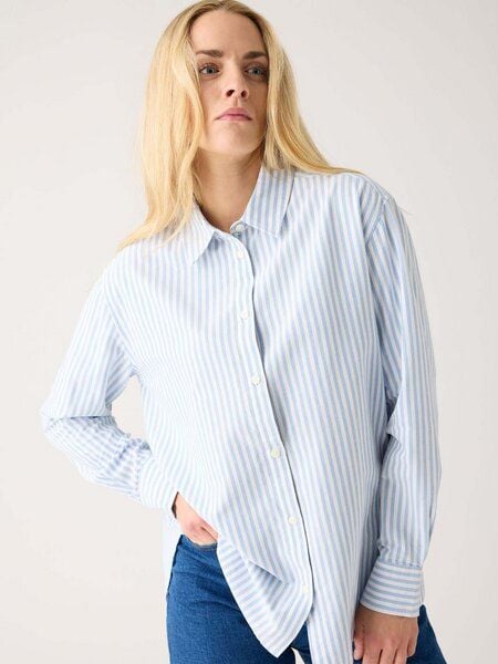 KnowledgeCotton Apparel Damen Bluse - Oxford Shirt - aus Baumwolle von KnowledgeCotton Apparel