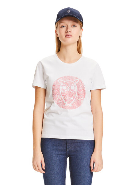 KnowledgeCotton Apparel Damen T-Shirt Owl Line von KnowledgeCotton Apparel