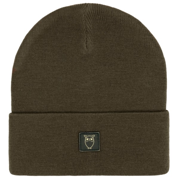 KnowledgeCotton Apparel - Double Layer Fine M. Wool Beanie - Mütze Gr One Size oliv von KnowledgeCotton Apparel