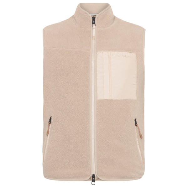 KnowledgeCotton Apparel - ED Adv. Loose Fit Zip Fleece Vest - Fleeceweste Gr M beige von KnowledgeCotton Apparel