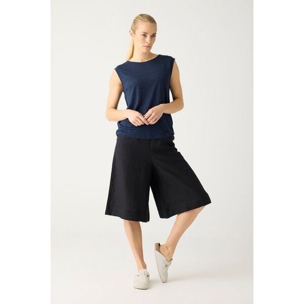 KnowledgeCotton Apparel EVE Culotte hohe Leinen-Shorts - GOTS/Vegan von KnowledgeCotton Apparel