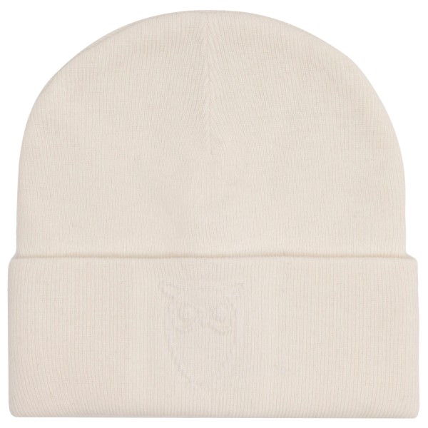 KnowledgeCotton Apparel - Embossed Owl DL Wool Beanie - Mütze Gr One Size beige von KnowledgeCotton Apparel