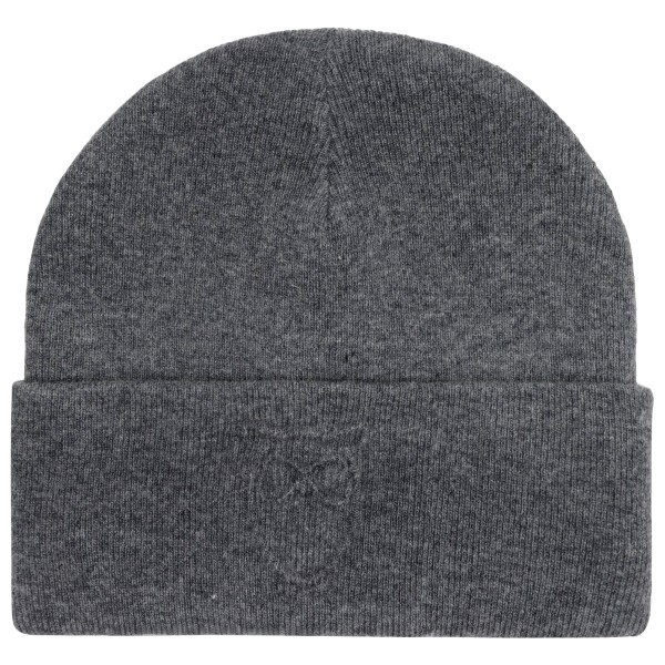 KnowledgeCotton Apparel - Embossed Owl DL Wool Beanie - Mütze Gr One Size grau/blau von KnowledgeCotton Apparel