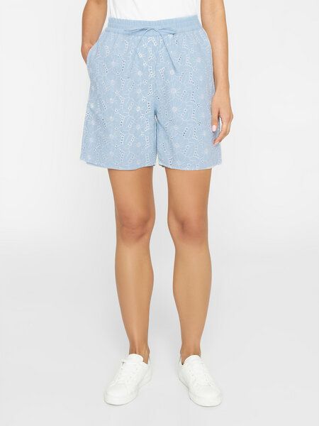 KnowledgeCotton Apparel Kurze Hose - Embroidery Anglaise - aus Bio-Baumwolle/Leinen von KnowledgeCotton Apparel