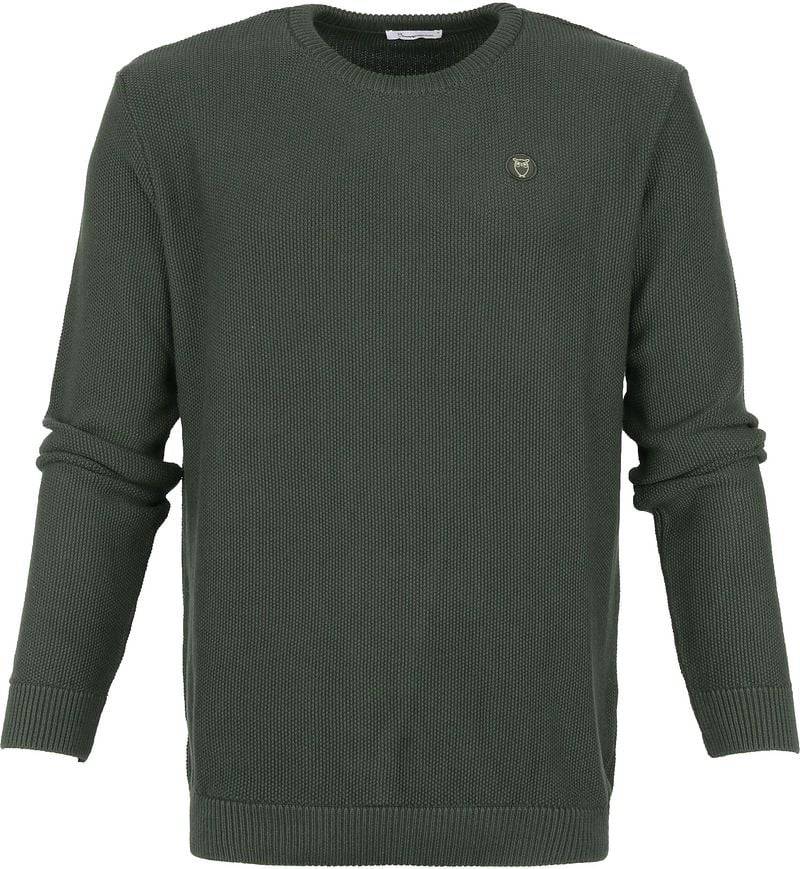 KnowledgeCotton Apparel Field Pullover Dunkelgrun - Größe XL von KnowledgeCotton Apparel