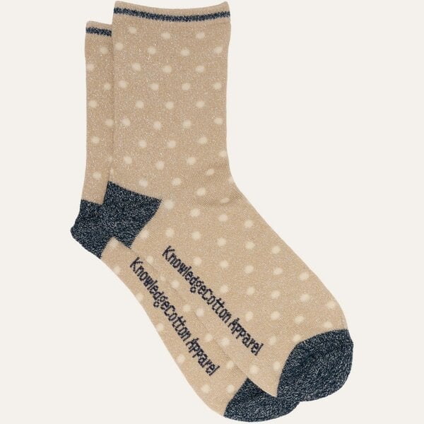 KnowledgeCotton Apparel Glitzer-Socken DOTS mit Bio-Baumwolle und recyceltem Material von KnowledgeCotton Apparel