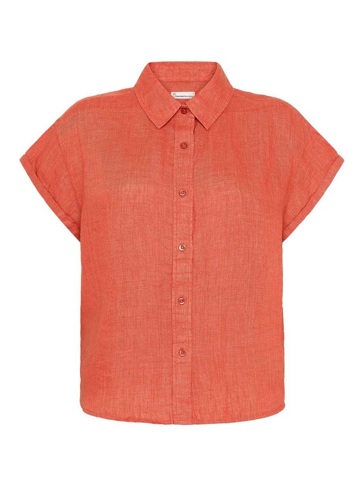 KnowledgeCotton Apparel Hemdbluse ASTER Fold Up Short Sleeve Shirt von KnowledgeCotton Apparel