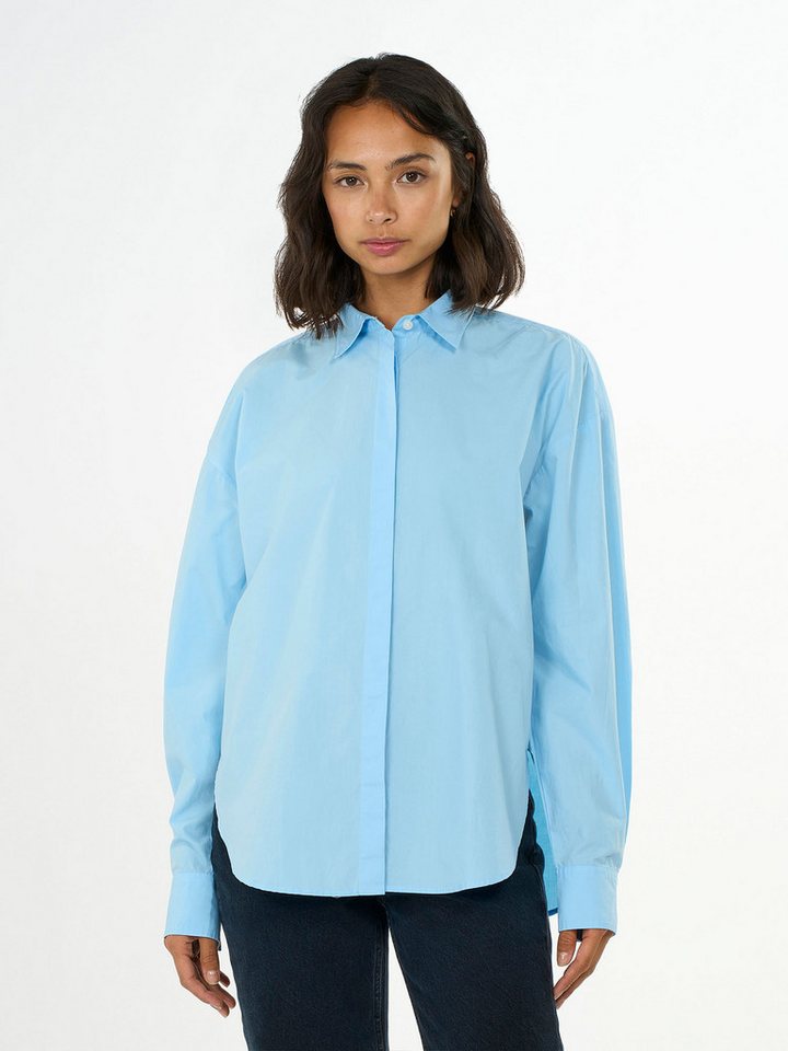 KnowledgeCotton Apparel Hemdbluse Boxy poplin shirt von KnowledgeCotton Apparel