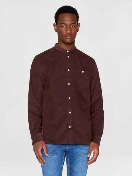 KnowledgeCotton Apparel Herren Hemd REGULAR FIT CORDUROY SHIRT STAND COLLAR - aus Bio-Baumwolle KnowledgeCotton Apparel Herren Hemd REGULAR FIT CORDUROY SHIRT STAND COLLAR - aus Bio-Baumwolle von KnowledgeCotton Apparel