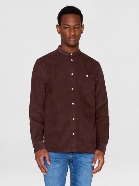 KnowledgeCotton Apparel Herren Hemd REGULAR FIT CORDUROY SHIRT STAND COLLAR - aus Bio-Baumwolle KnowledgeCotton Apparel Herren Hemd REGULAR FIT CORDUROY SHIRT STAND COLLAR - aus Bio-Baumwolle von KnowledgeCotton Apparel