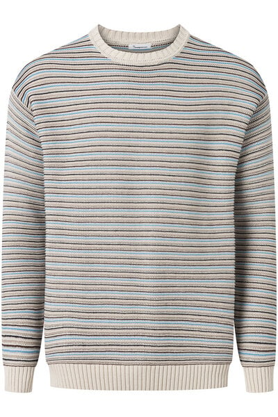 KnowledgeCotton Apparel Herren Strickpullover gestreift reine Bio-Baumwolle von KnowledgeCotton Apparel