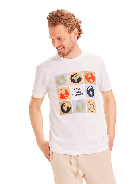 KnowledgeCotton Apparel Herren T-Shirt Alder Globe reine Bio-Baumwolle von KnowledgeCotton Apparel