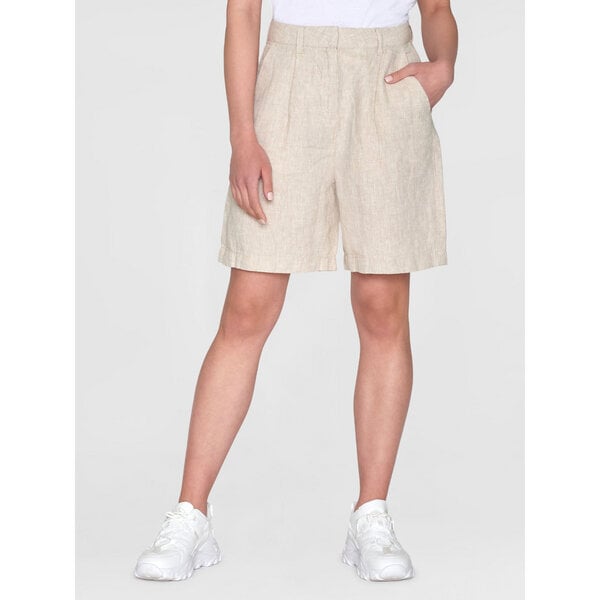 KnowledgeCotton Apparel High-Waist Shorts POSEY aus Bio-Leinen von KnowledgeCotton Apparel