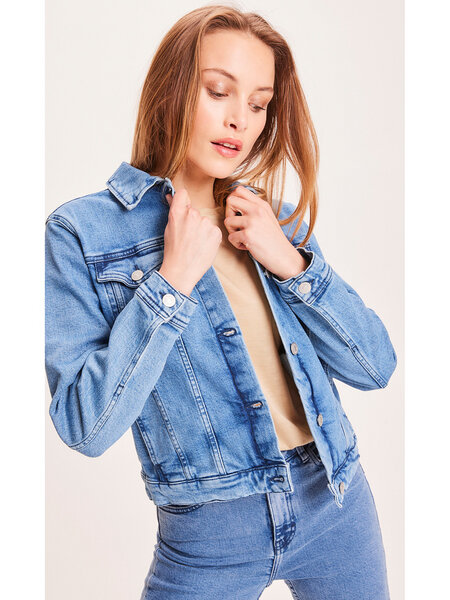 KnowledgeCotton Apparel Jeansjacke - HANA denim jacket - mit Bio-Baumwolle von KnowledgeCotton Apparel