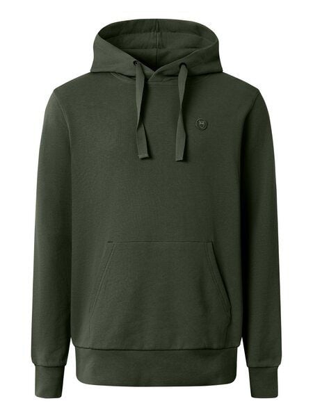 KnowledgeCotton Apparel Kapuzenpullover - ARVID basic hood badge sweat - aus Bio-Baumwolle von KnowledgeCotton Apparel