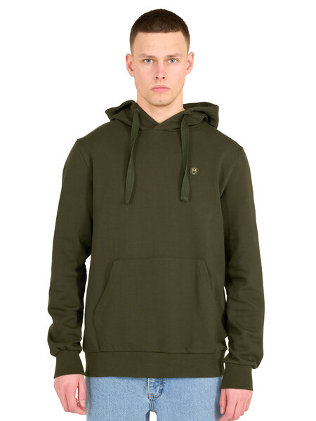 KnowledgeCotton Apparel Kapuzenpullover - Elm Hood Basic Badge Sweat GOTS Vegan von KnowledgeCotton Apparel