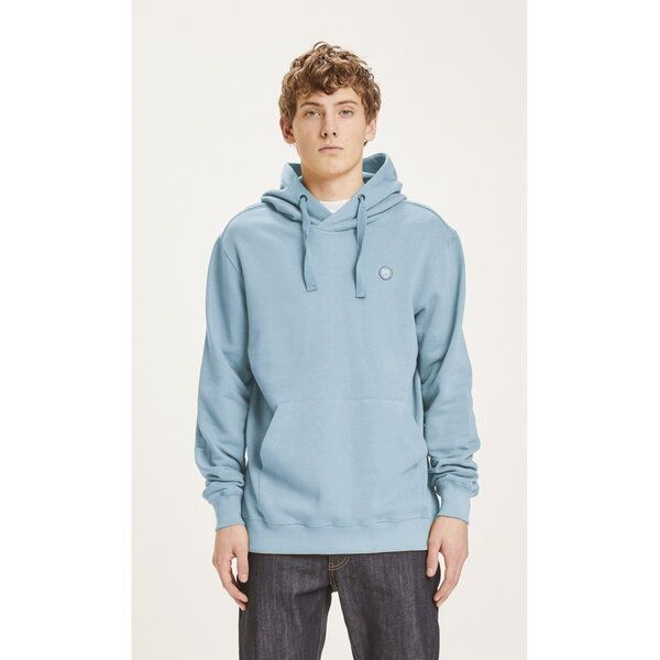 KnowledgeCotton Apparel Kapuzenpullover - Elm Hood Basic Badge Sweat GOTS Vegan von KnowledgeCotton Apparel