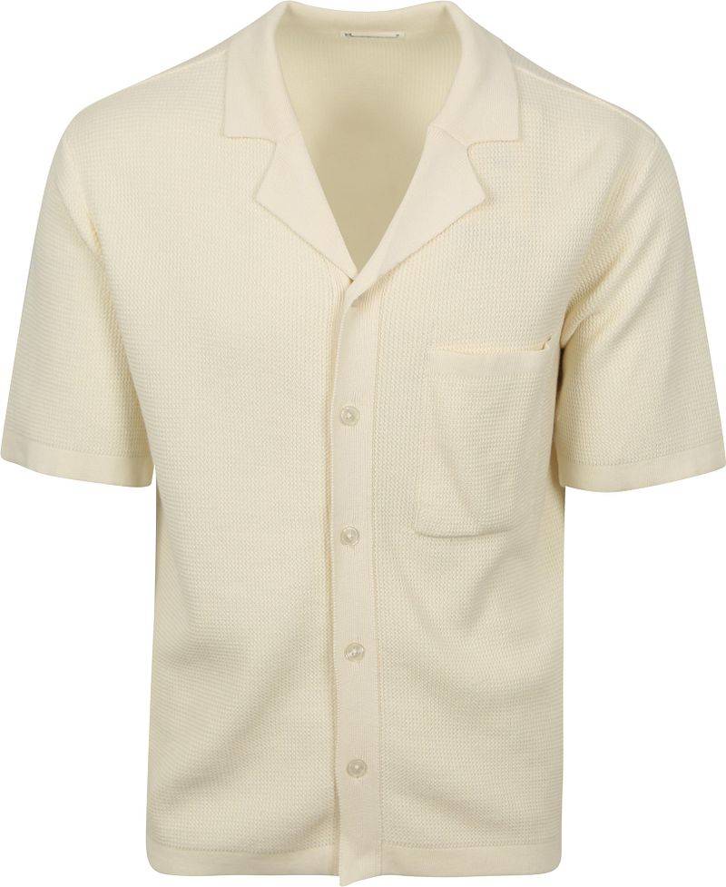 KnowledgeCotton Apparel Knitted Top Off White - Größe L von KnowledgeCotton Apparel