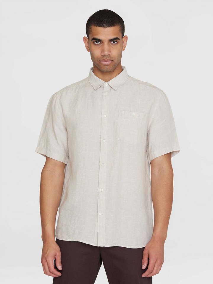 KnowledgeCotton Apparel Kurzarmhemd Regular Linen Short Sleeve Shirt von KnowledgeCotton Apparel