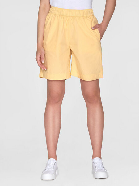 KnowledgeCotton Apparel Kurze Hose - POSEY Wide Mid-Rise Poplin Bermuda Shorts - aus Bio-Baumwolle von KnowledgeCotton Apparel