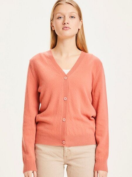 KnowledgeCotton Apparel LOTUS Lambswool V-Neck Cardigan von KnowledgeCotton Apparel