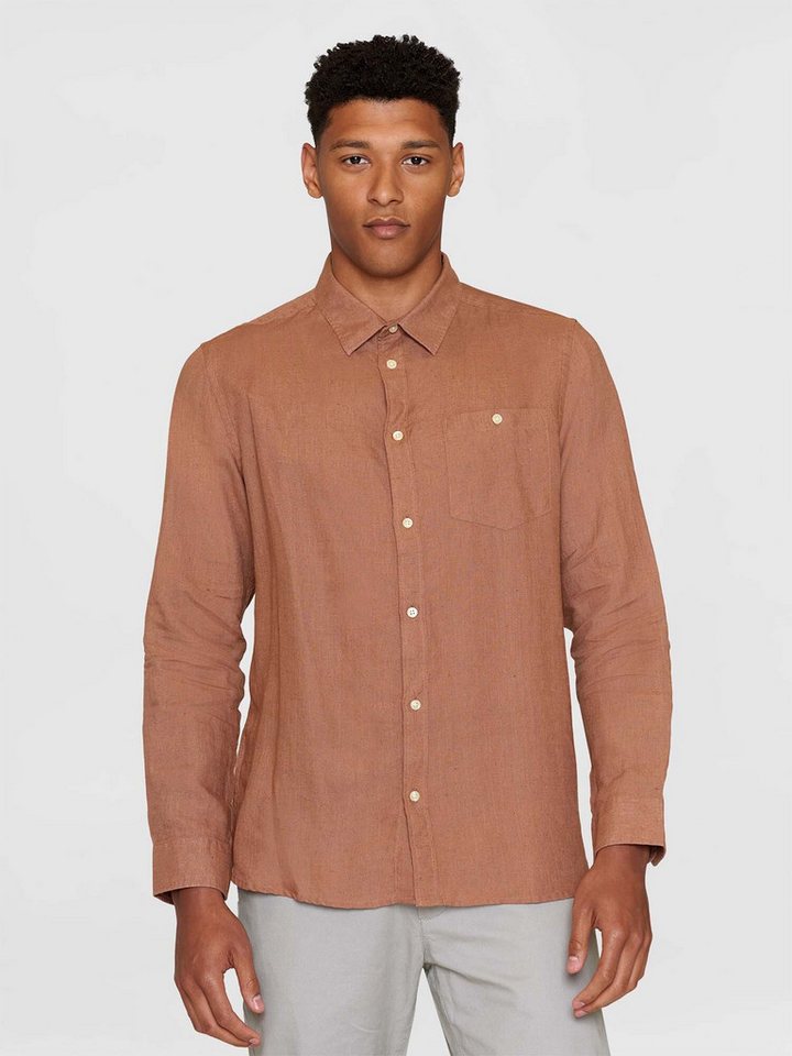 KnowledgeCotton Apparel Langarmhemd Regular Linen Shirt von KnowledgeCotton Apparel