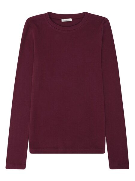 KnowledgeCotton Apparel Langarmshirt - Rib Scoop neck long sleeved - aus Bio-Baumwolle von KnowledgeCotton Apparel