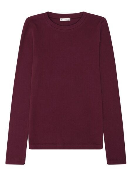 KnowledgeCotton Apparel Langarmshirt - Rib Scoop neck long sleeved - aus Bio-Baumwolle von KnowledgeCotton Apparel