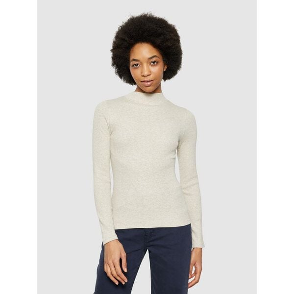 KnowledgeCotton Apparel Langarmshirt - Rib high neck long sleeved - aus Bio-Baumwolle von KnowledgeCotton Apparel