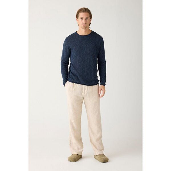 KnowledgeCotton Apparel Lange Hose FIG Loose aus Bio-Leinen von KnowledgeCotton Apparel