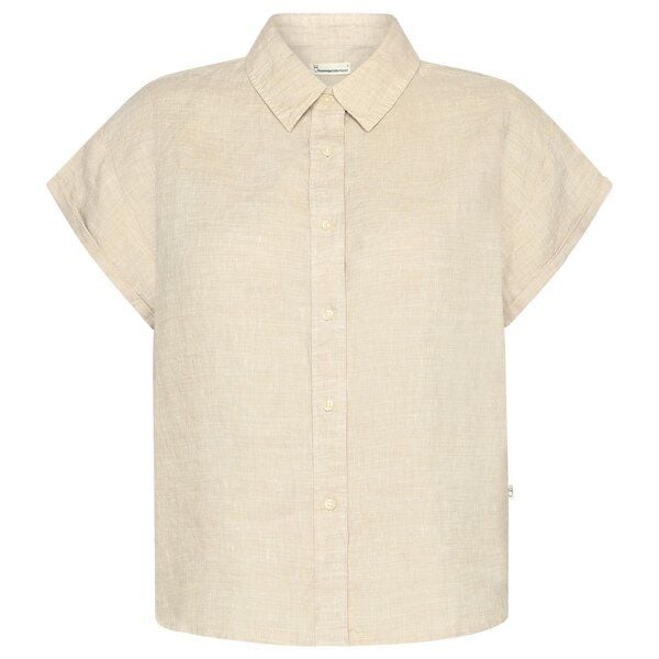 KnowledgeCotton Apparel Leinen-Bluse ASTER  Yarndyed von KnowledgeCotton Apparel