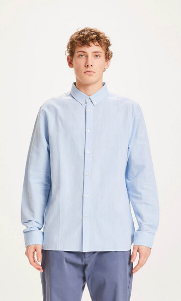 KnowledgeCotton Apparel Leinenhemd - Custom fit linen shirt von KnowledgeCotton Apparel