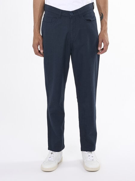 KnowledgeCotton Apparel Leinenhose Tapered Fit - TIM 5-pocket cotton-linen blend twill pant von KnowledgeCotton Apparel