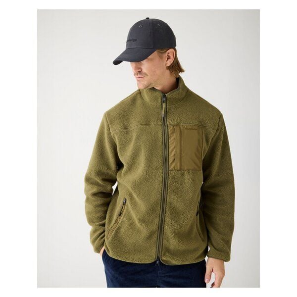 KnowledgeCotton Apparel Lockere Fleecejacke mit Reißverschluss - receycelt - GRS/Vegan von KnowledgeCotton Apparel