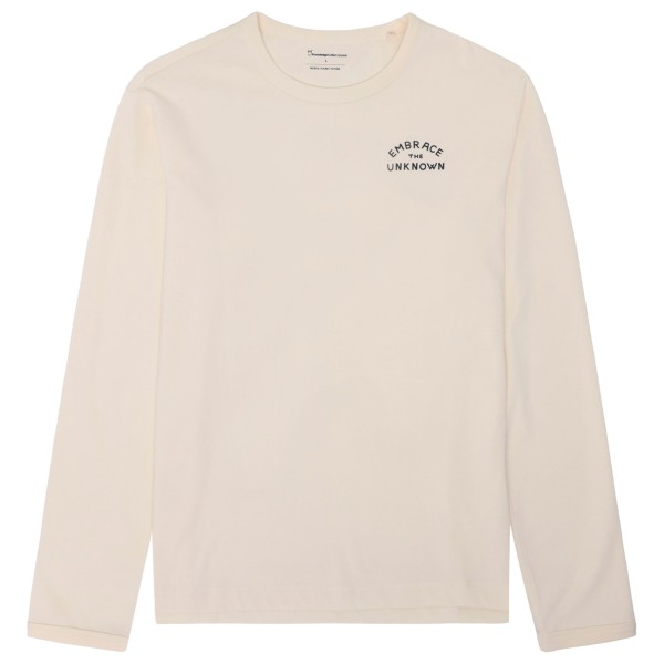 KnowledgeCotton Apparel - Long Sleeved Camping Back Print - Longsleeve Gr XL beige von KnowledgeCotton Apparel