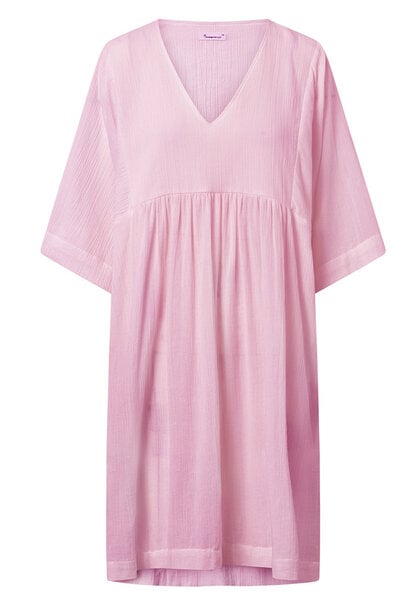 KnowledgeCotton Apparel Midi Kleid - HEATHER cotton crepe A-shape dress - aus Bio-Baumwolle von KnowledgeCotton Apparel