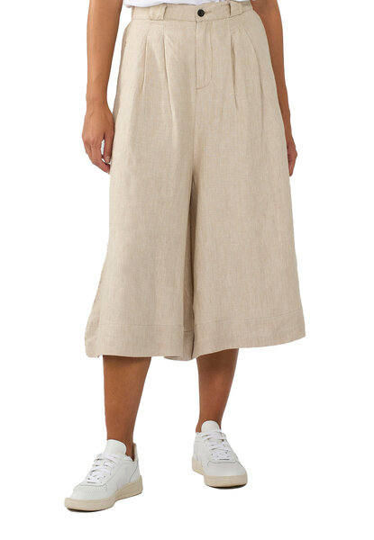 KnowledgeCotton Apparel Midihose BAGGY LINEN aus Bio-Leinen von KnowledgeCotton Apparel