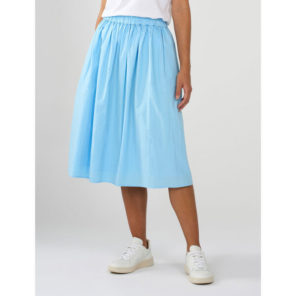 KnowledgeCotton Apparel Midirock - Poplin elastic waist skirt - aus Bio-Baumwolle von KnowledgeCotton Apparel