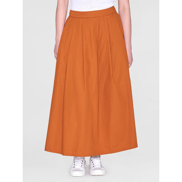 KnowledgeCotton Apparel Midirock - Poplin elastic waist skirt - aus Bio-Baumwolle von KnowledgeCotton Apparel