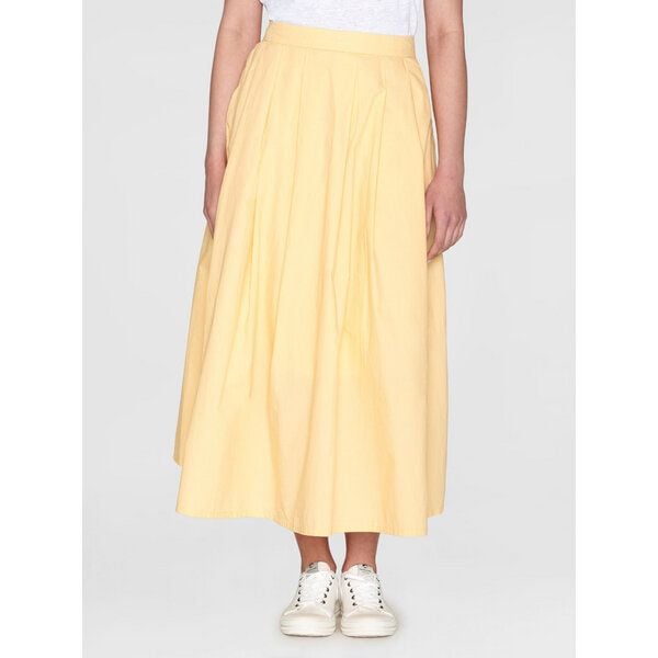 KnowledgeCotton Apparel Midirock - Poplin elastic waist skirt - aus Bio-Baumwolle von KnowledgeCotton Apparel