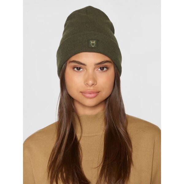 KnowledgeCotton Apparel Mütze  - LEAF Beanie organic wool - GOTS von KnowledgeCotton Apparel