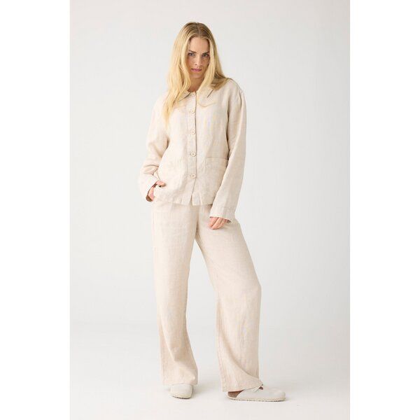 KnowledgeCotton Apparel POSEY weite, mittelhohe Leinenhose - GOTS/Vegan von KnowledgeCotton Apparel