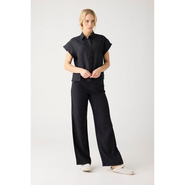 KnowledgeCotton Apparel POSEY weite, mittelhohe Leinenhose - GOTS/Vegan von KnowledgeCotton Apparel