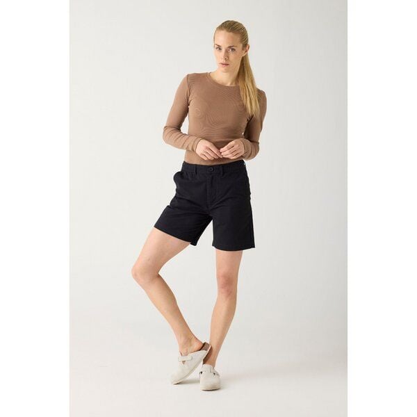 KnowledgeCotton Apparel POSEY weite Mid-Rise Twill-Shorts - GOTS/Vegan von KnowledgeCotton Apparel