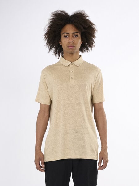 KnowledgeCotton Apparel Poloshirt - Linen polo - aus Leinen von KnowledgeCotton Apparel