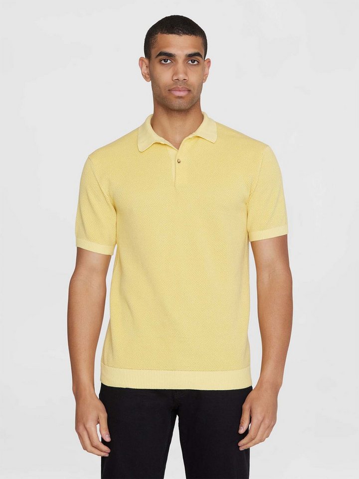 KnowledgeCotton Apparel Poloshirt Regular Two Toned Knitted Short Sleeved Polo von KnowledgeCotton Apparel