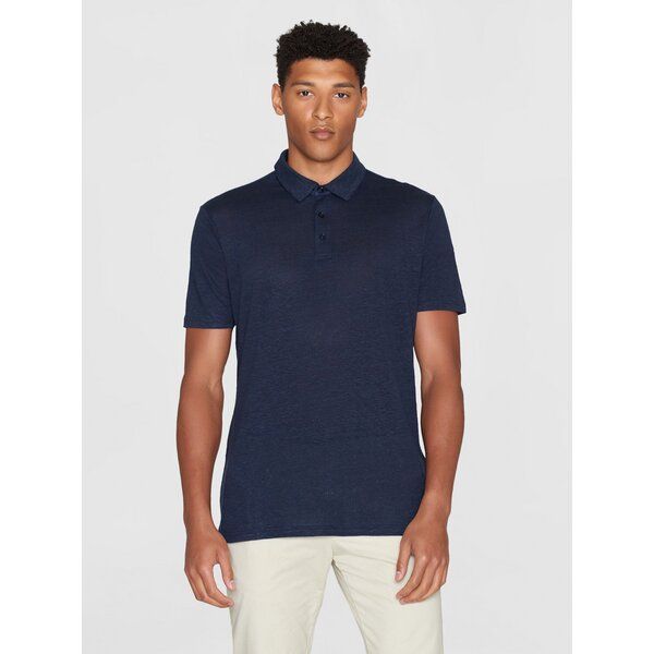 KnowledgeCotton Apparel Poloshirt Regular aus Bio-Leinen von KnowledgeCotton Apparel