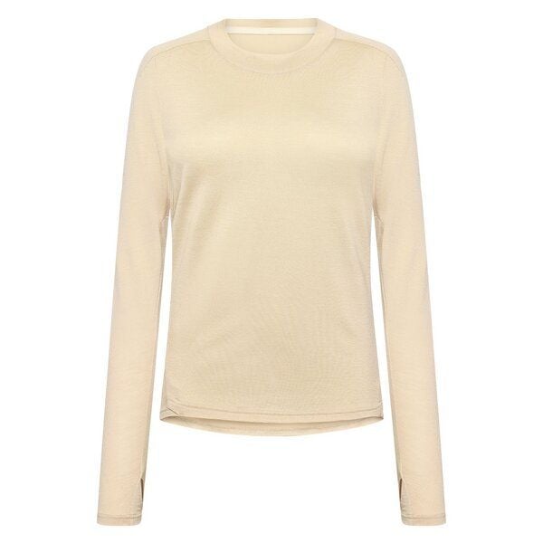 KnowledgeCotton Apparel Pullover DYNAMIC Langarmshirt aus Merinowolle - Damen von KnowledgeCotton Apparel